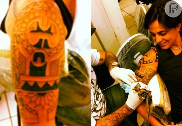 Thammy Miranda já tinha compartilhado na rede social outra tatuagem que fez em agosto de 2012, uma tribal no braço direito