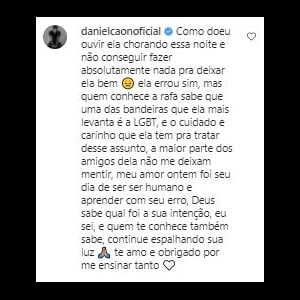 Namorado de Rafa Kalimann conta que a influencer teve crise de choro