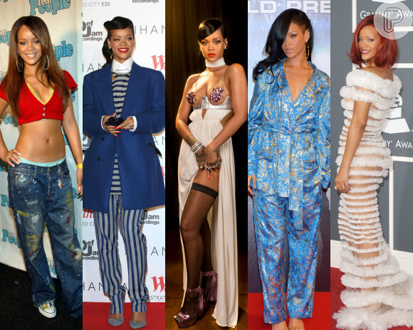 Do ousado ao comportado! Reveja looks de Rihanna e inspire-se!