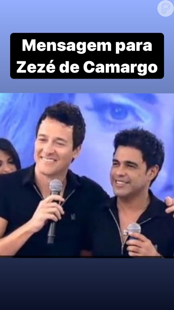Rodrigo Faro envia mensagem a Zezé Di Camargo
