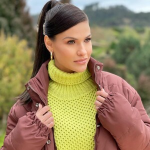 Andressa Suita aposta no tricô para os looks de inverno