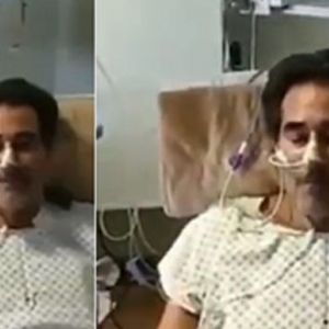 Luhanna Melloni alimenta Luciano Szafir pela primeira desde que ator saiu da intubação