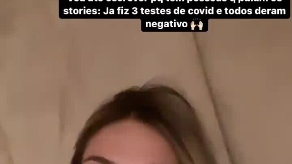 Gripada, Virgínia Fonseca afastou em vídeo quadro de Covid: '3 testes negativos'