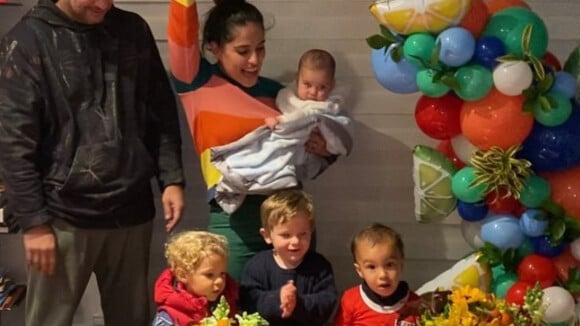 Camilla Camargo faz festa para filho Joaquim: 'Nunca havia brincado com tanta criança'
