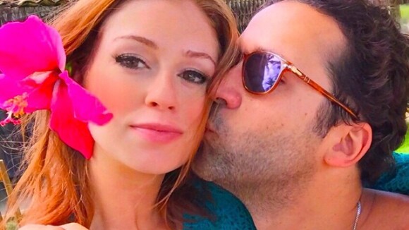 Marina Ruy Barbosa ganha beijo do namorado e posta foto em rede social