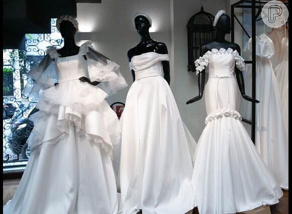 Vestidos de noiva da coleção assinada por Lucas Altieri