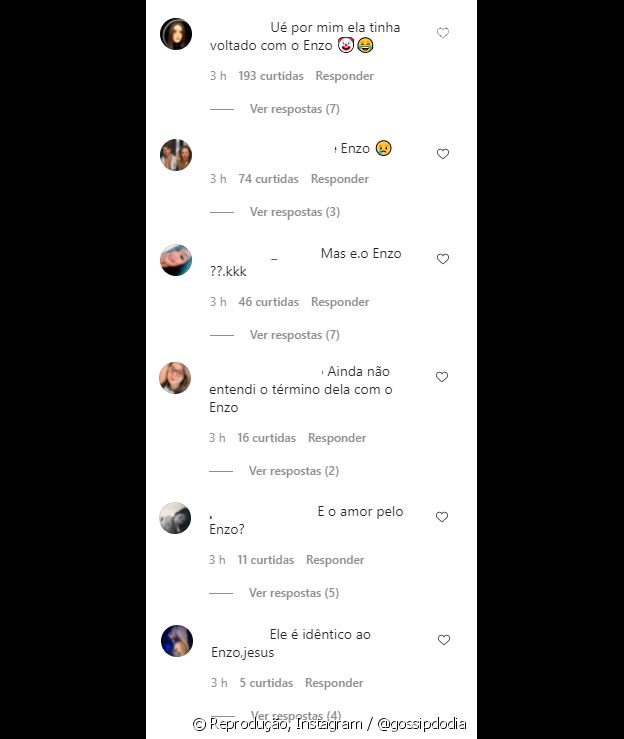 Internautas questionam sobre ex de Marquezine na web: 'E o Enzo?'
