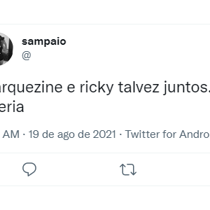 Twitter apoia envolvimento de Bruna com Ricky Tavares