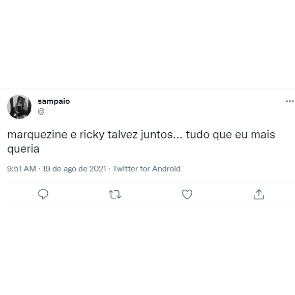 Twitter apoia envolvimento de Bruna com Ricky Tavares