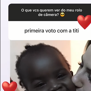 Giovanna Ewbank exibiu uma das primeiras fotos com a filha mais velha com Bruno Gagliasso, Titi, adotada em 2016 e atualmente com 8 anos