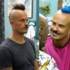 Paulinho Vilhena pintou os cabelos de azul para viver a nova fase do personagem Salvador na novela 'Império'