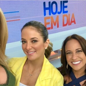 Ana Hickmann apresenta com Ticiane Pinheiro, Renata Alves e Cesar Filho o 'Hoje em Dia'