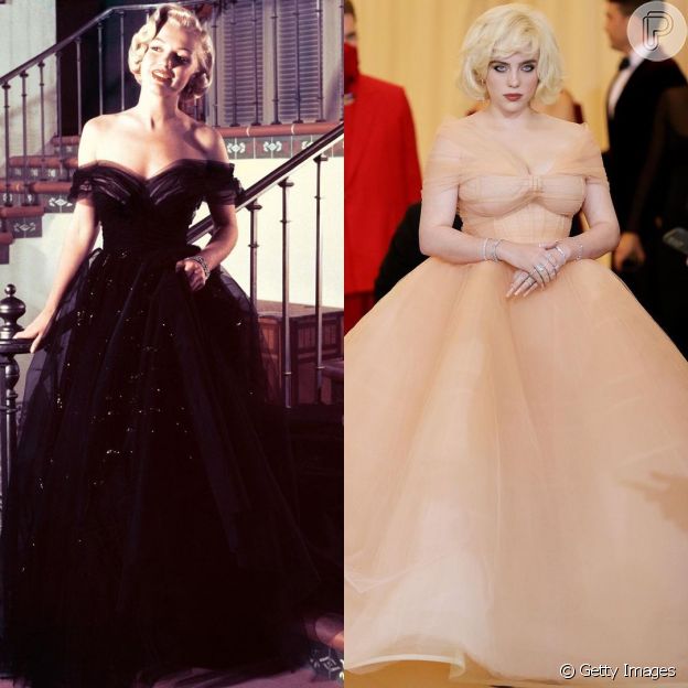 Marilyn Monroe inspirou visual de Billie Eilish no MET Gala 2021