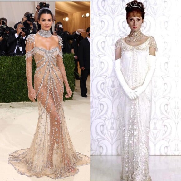 Look de Kendall Jenner do MET Gala era versão contemporânea de Audrey Hepburn em filme 'My Fair Lady'