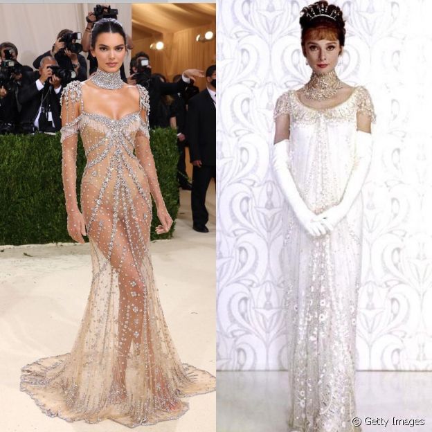 Look de Kendall Jenner do MET Gala era versão contemporânea de Audrey Hepburn em filme 'My Fair Lady'