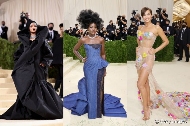 Volume, transparência e jeans apareceram em looks do MET Gala 2021