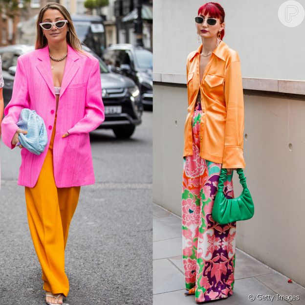Confira as cores do street style em Milão e Londres