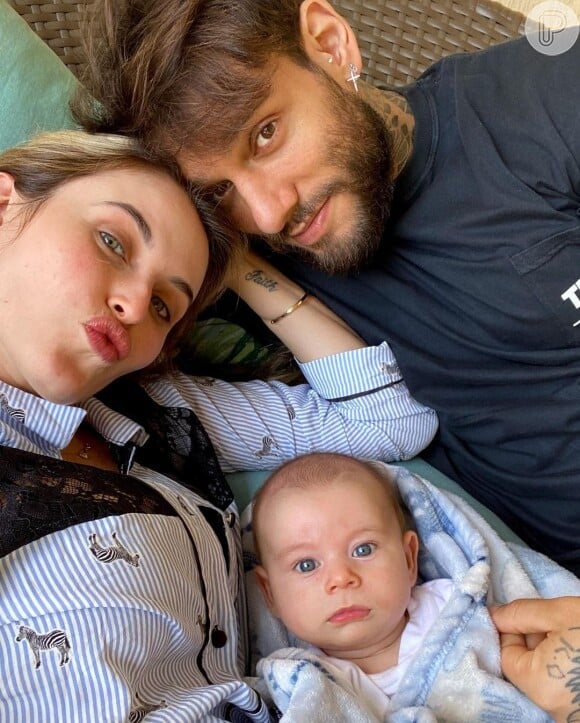 Lucas Lucco e Lorena Carvalho são pais de Luca