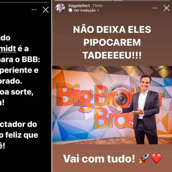 Tiago Leifert falou sobre escolha de Tadeu Schmidt para comandar o 'BBB22'