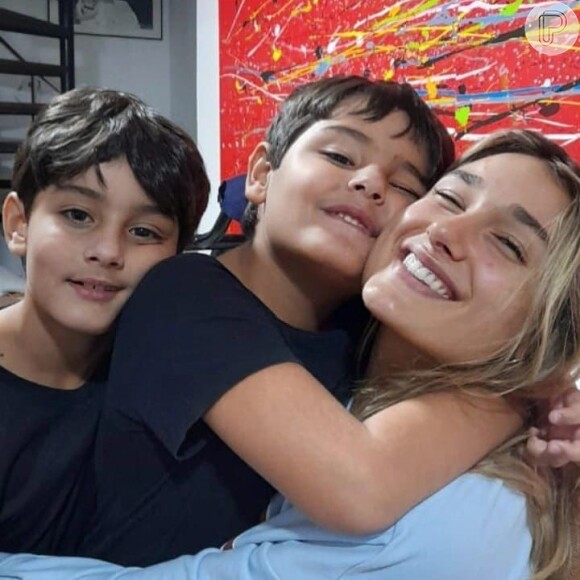 Filhos de Luciano Szafir chamaram atenção dos internautas por conta da beleza herdada do pai