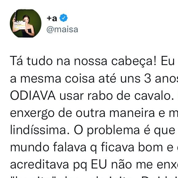 'Tá tudo na nossa cabeça': Maisa divide experiências com fãs 
