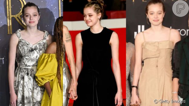Os looks de Shiloh, filha de Angelina Jolie e Brad Pitt