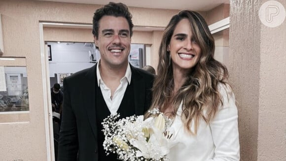 Joaquim Lopes oficializou a união com a cantora Marcella Fogaça