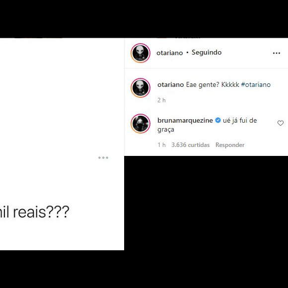 Bruna Marquezine entrega traição de namorado: 'Corna'