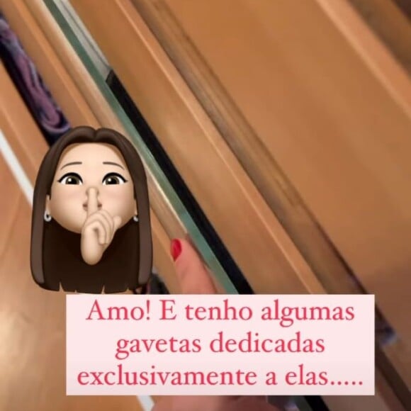 Thais Fersoza mostrou um pouquinho de suas gavetas de lingerie