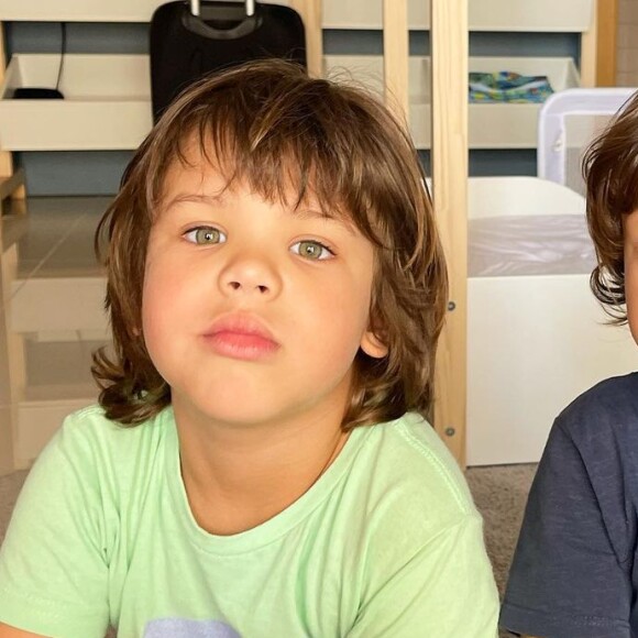 Os dois aparecem juntos em momentos ao lado dos filhos Gabriel e Samuel