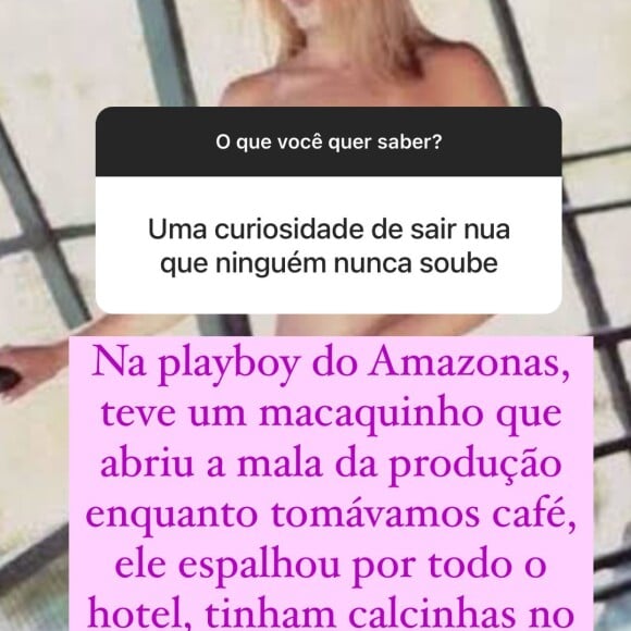 Ensaio nu de Sheila Mello teve bastidor curioso revelado pela dançarina no Instagram Stories