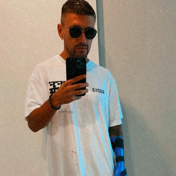 Anitta viu a foto de Arrascaeta em uma publicação na qual anunciava a apresentação da cantora na final da Libertadores