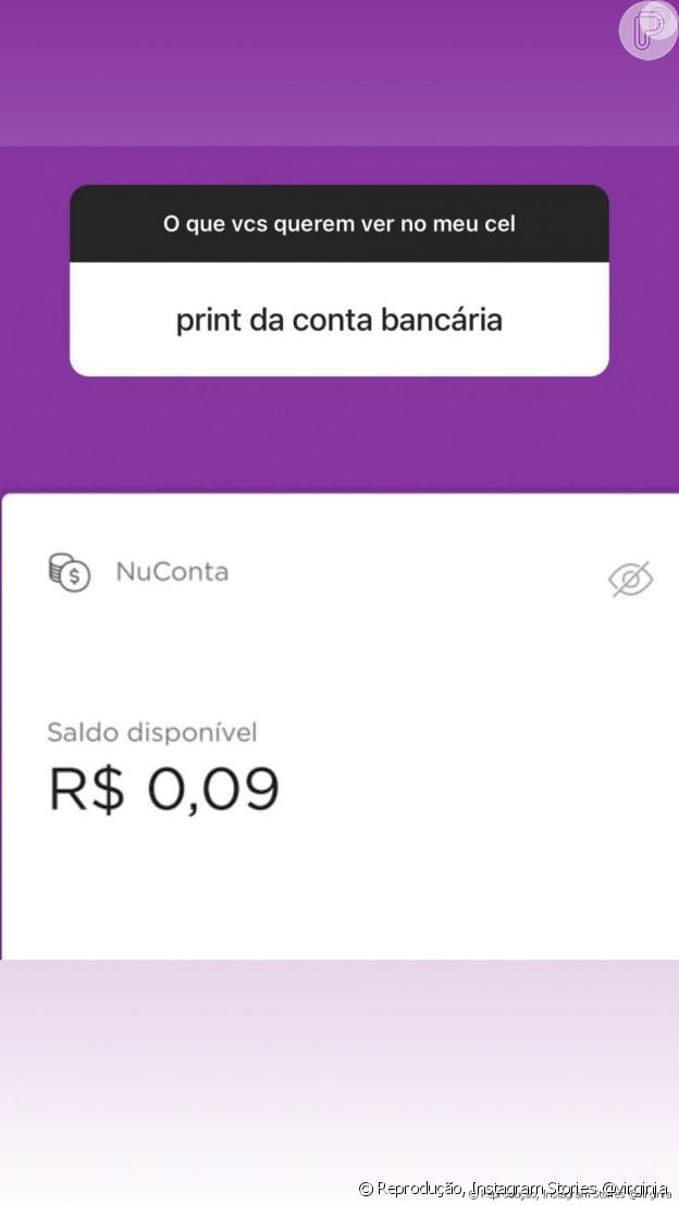 Virgínia Fonseca mostra saldo real de sua conta bancária