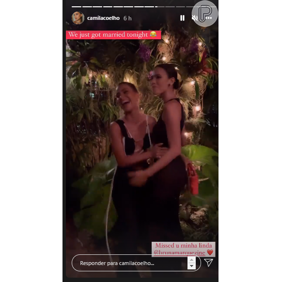Bruna Marquezine se diverte com a influenciadora Camila Coelho em festa de Miami