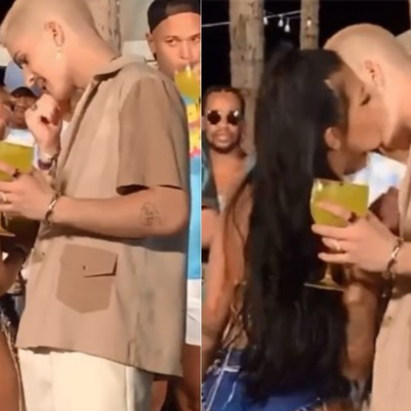 Mirella deu fora em João Guilherme na 'Farofa da Gkay'