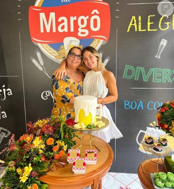 Mãe de Virgínia Fonseca, Margareth Serrão ganhou festa na casa de Leonardo, sogro da filha
