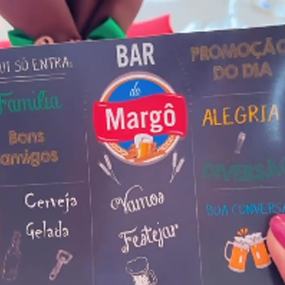 Mãe de Virgínia Fonseca, Margareth Serrão ganhou festa com tema 'Bar da Margô'