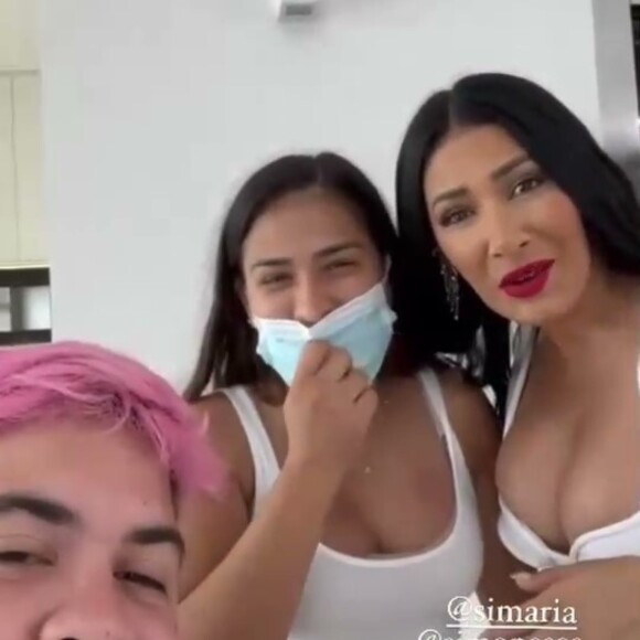 Amigo de Rico Melquiades, o influenciador Álvaro, mandou um vídeo com Simone e Simaria brincando com ele após 'A Fazenda 13', deixando-o feliz