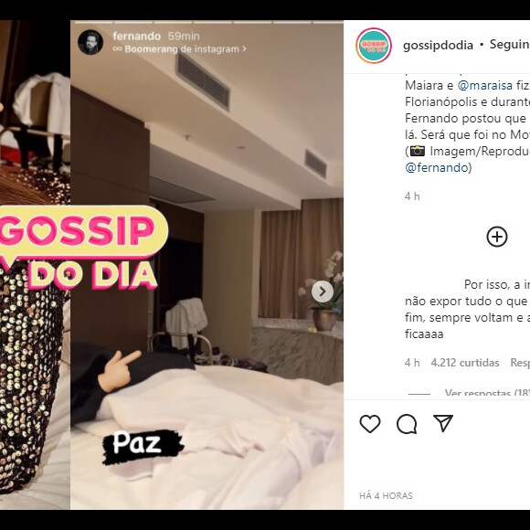 Fãs perceberam a semelhança do local das fotos de Maiara e Fernando Zor