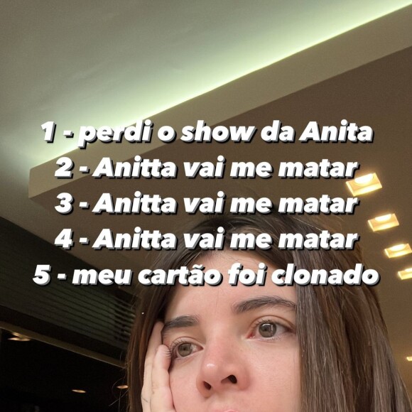 Gkay assumiu que Anitta a mataria por causa do furo