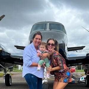 Virgínia Fonseca também teve a companhia da mãe, Margareth Serrão, na viagem, embora Zé Felipe não tenha ido com as três