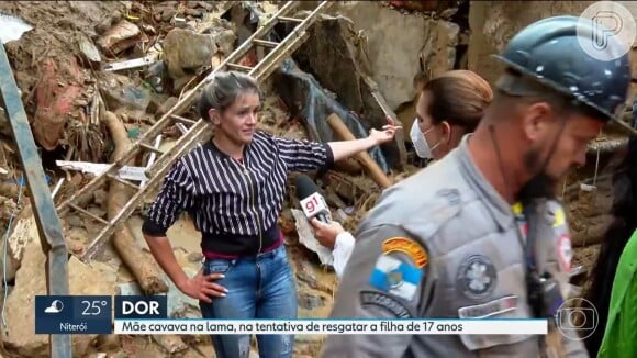 Tragédia em Petrópolis: mãe que usou enxada para cavar lama atrás de filha explicou que menina estava acompanhada pela madrinha, que tinha uma neta de um ano também em casa