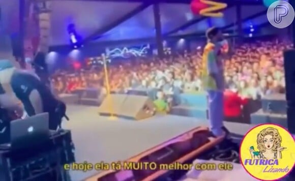 Zé Felipe mandou indireta para Rezende, ex de Virgínia Fonseca, durante show: 'Já vi muito homem nesse mundo falar assim: 'Você nunca vai achar alguém melhor que eu'. E hoje ela está com um muito melhor que ele'