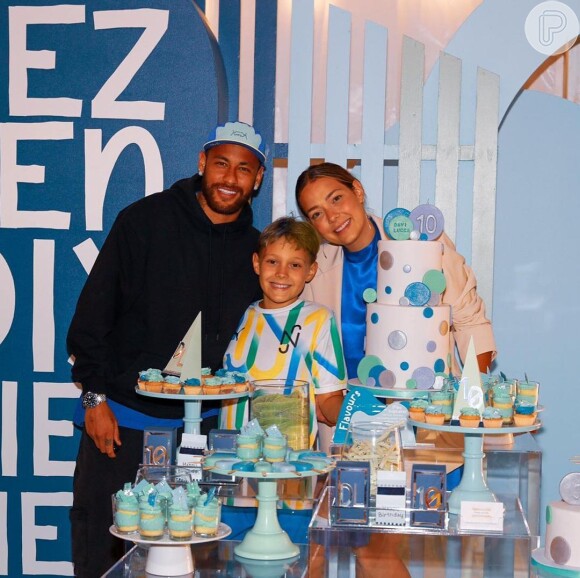 Neymar e Carol Dantas são pais de Davi Lucca, de 10 anos