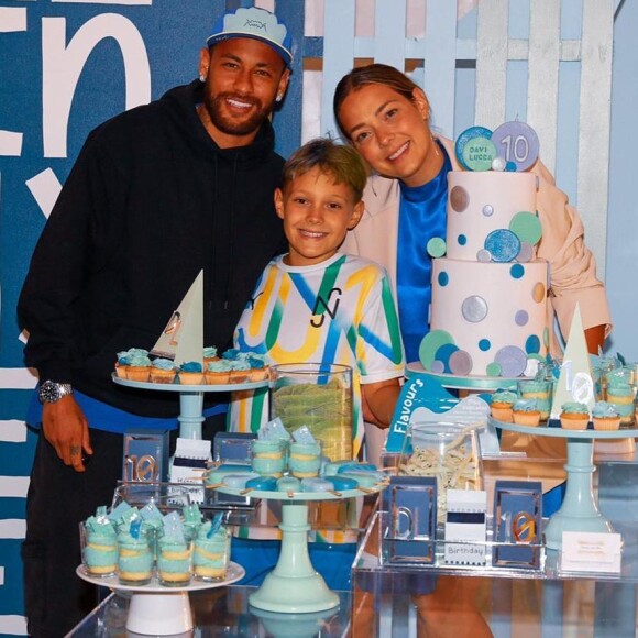 Neymar e Carol Dantas são pais de Davi Lucca, de 10 anos