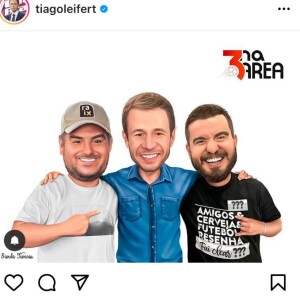 Tiago Leifert dividirá o '3 na Área' com Rica Perrone e Eduardo Semblano