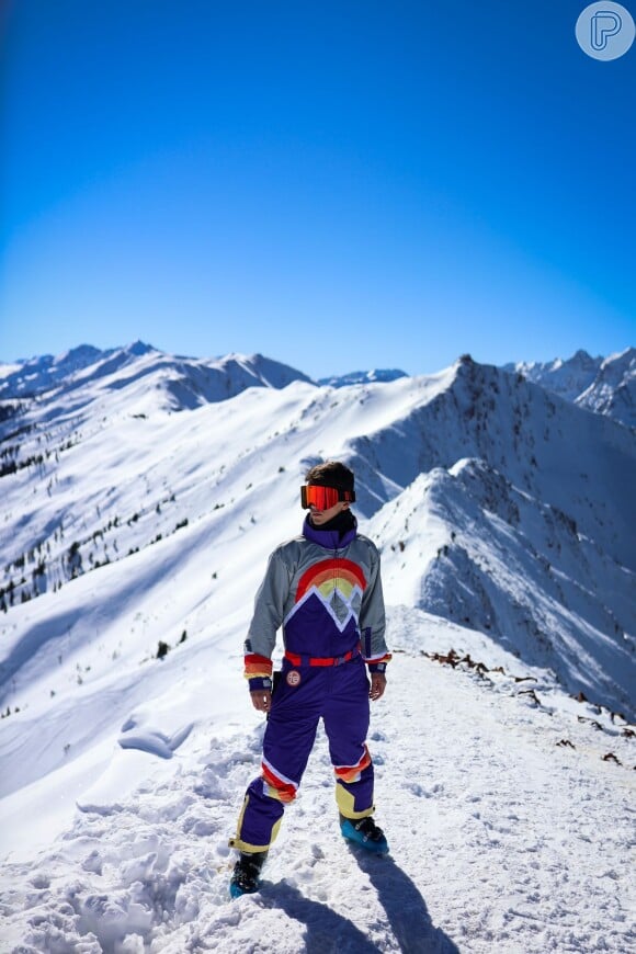 Influencer Mayron Brum tem uma coleção bastante estilosa para esquiar