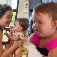 Virgínia Fonseca surpreende ao mostrar reação da filha comendo morango pela 1ª vez: 'Ânsia mais fofa'
