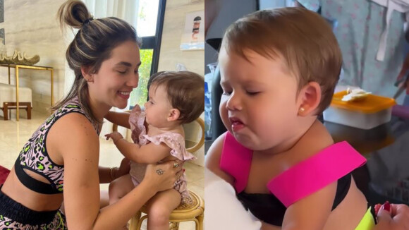 Virgínia Fonseca surpreende ao mostrar reação da filha comendo morango pela 1ª vez: 'Ânsia mais fofa'
