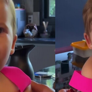 Virgínia Fonseca ri ao perceber que filha faz cara de nojo ao comer morango pela primeira vez